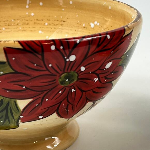 Tabletops Lifestyles Holly Jolly Snowman Cereal Soup Bowls x2 6" Christmas - Picture 7 of 10